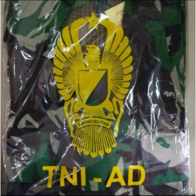 BAJU PDL TNI AD // Bahan Velbet Semi Wol // S1