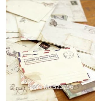 Mini Vintage European Style Envelope 95x72mm (12pcs)