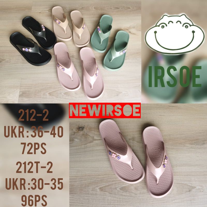 Sandal Jepit Wanita Dewasa / Sendal Jepit Rumah Irsoe 212 Bahan Karet Model Jepit Murah Nyaman Dipakai