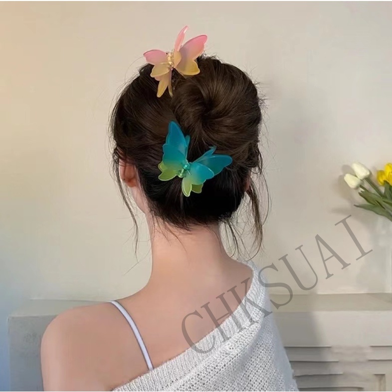 Jepit Rambut Model Butterfly Gaya Korea Untuk Wanita