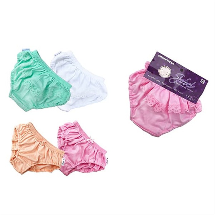 Ecer Celana Dalam Renda Anak Bayi Perempuan Jobel Girl's Underwear Renda Edition CD Kazel