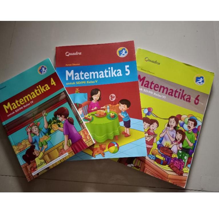 Best.. BUKU PAKET MATEMATIKA Quadra Kelas 4,5,6 SQY