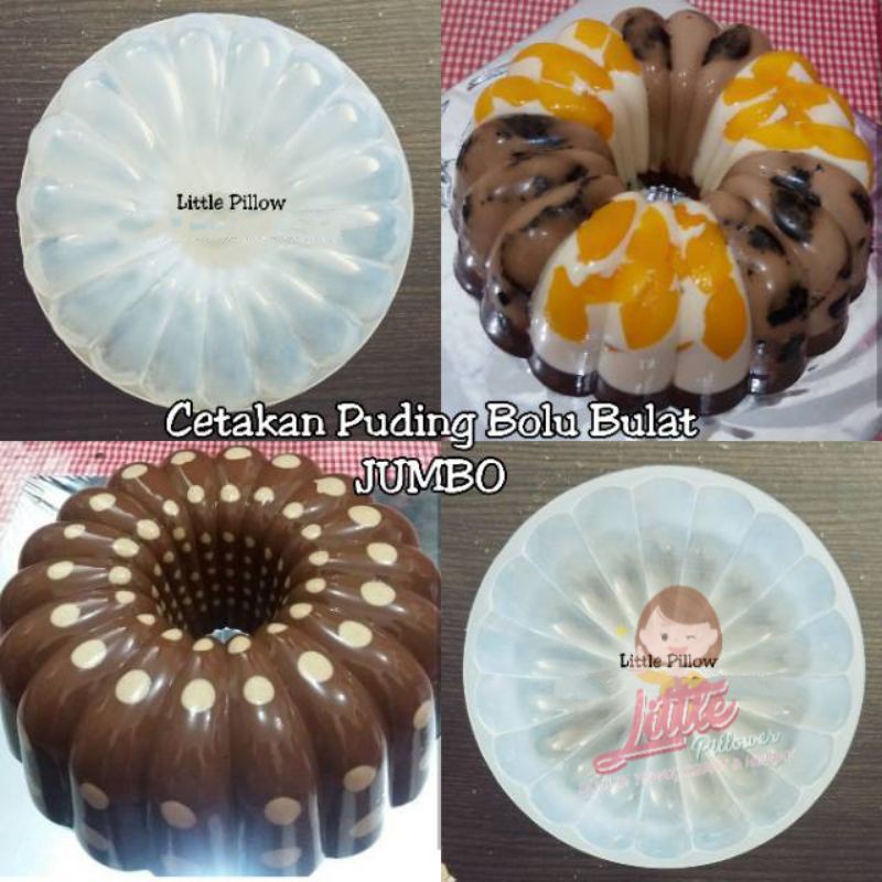 (BOLJUM) Cetakan puding art bolu bulat JUMBO/Cetakan bolu kukus/cetakan agar