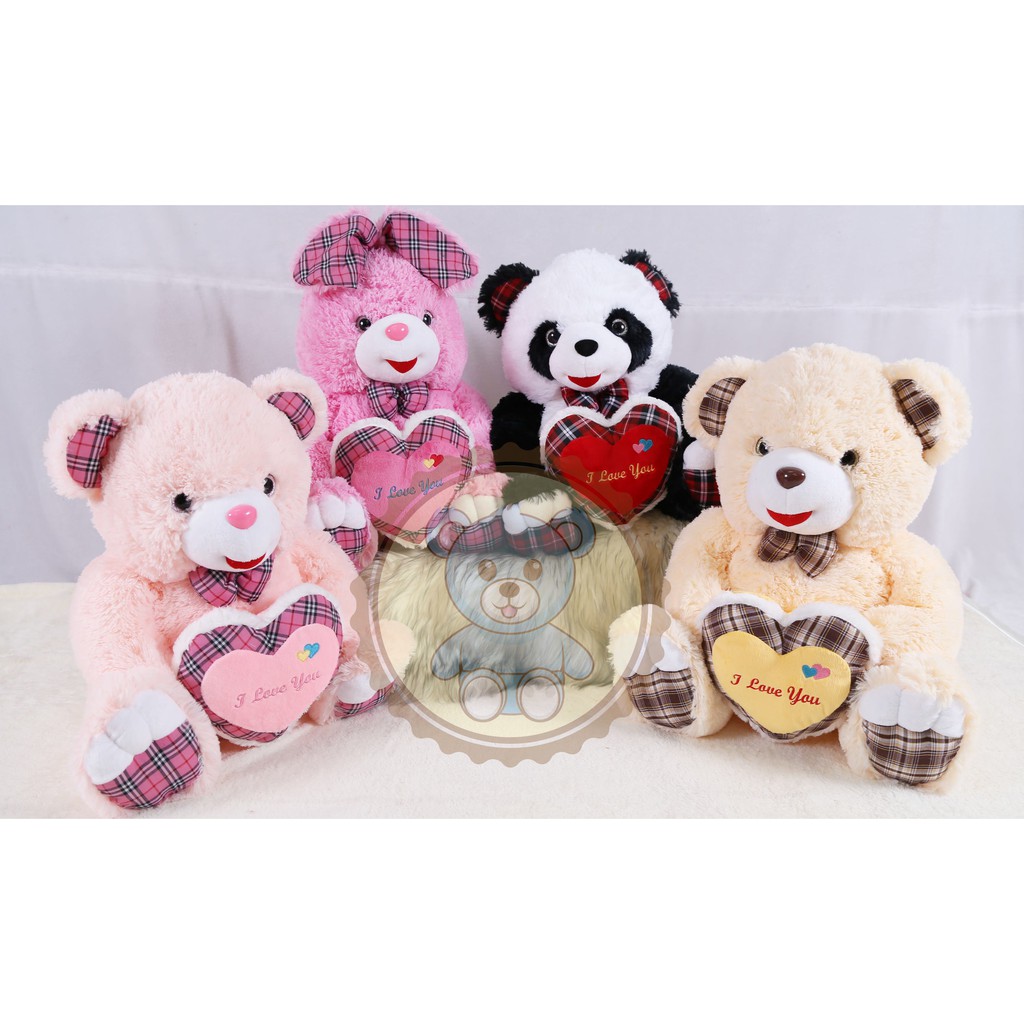 BONEKA ANIMAL REVI LOVE 54CM PANDA, BEAR, RABBIT | Shopee ...