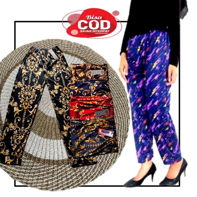 Celana Legging longgar celamis motif bunga