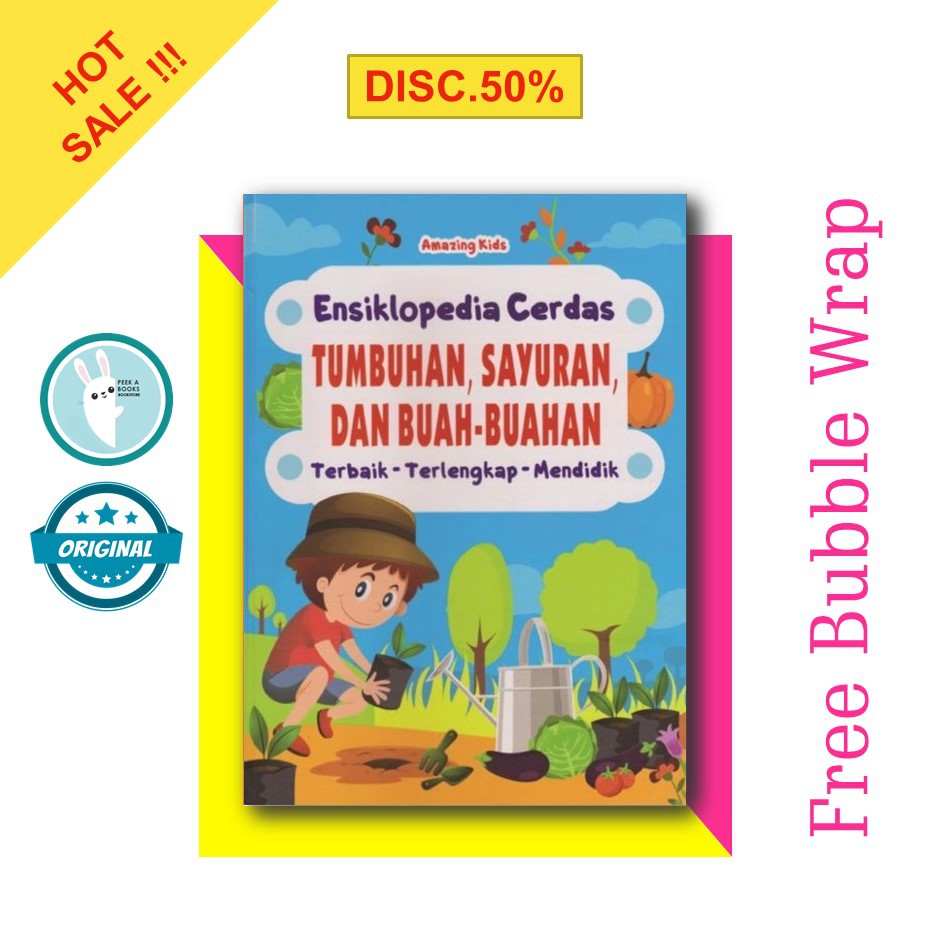 HOT SALE | ENSIKLOPEDIA CERDAS : TUMBUHAN, SAYURAN, DAN BUAH-BUAHAN | PENERBIT C-KLIK MEDIA (HC)