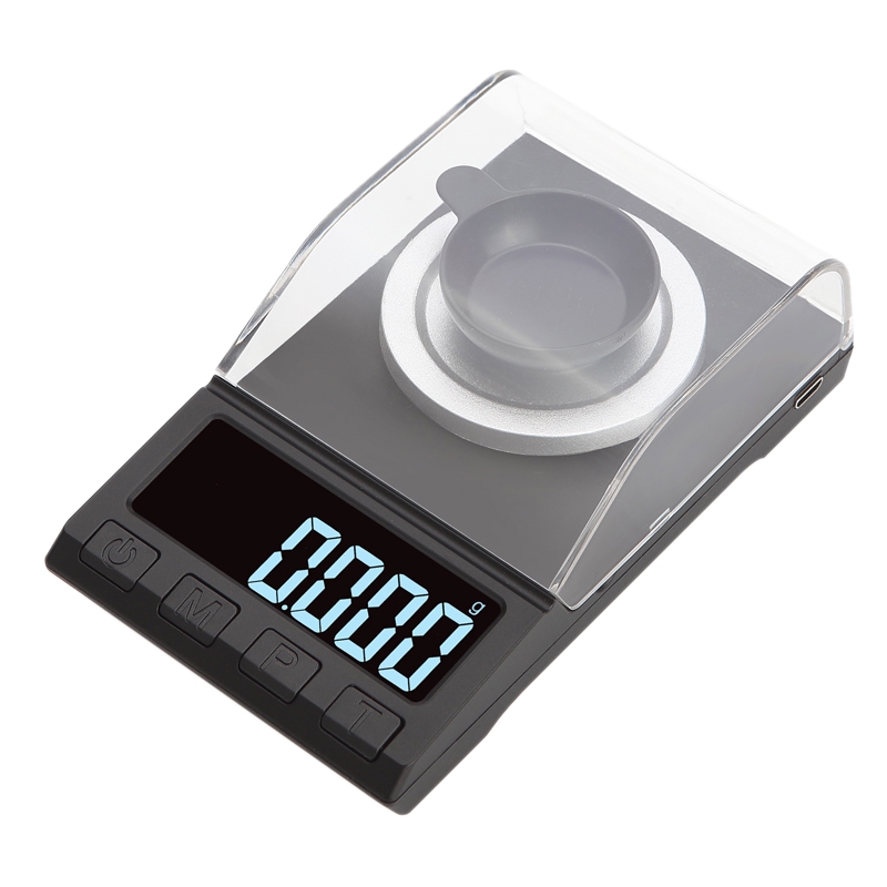 0 001g Precision Electronic Scales Digital Weighing Gem Jewelry Diamond Scale Portable Lab Weight Milligram Scale 20g 0 001g Shopee Indonesia