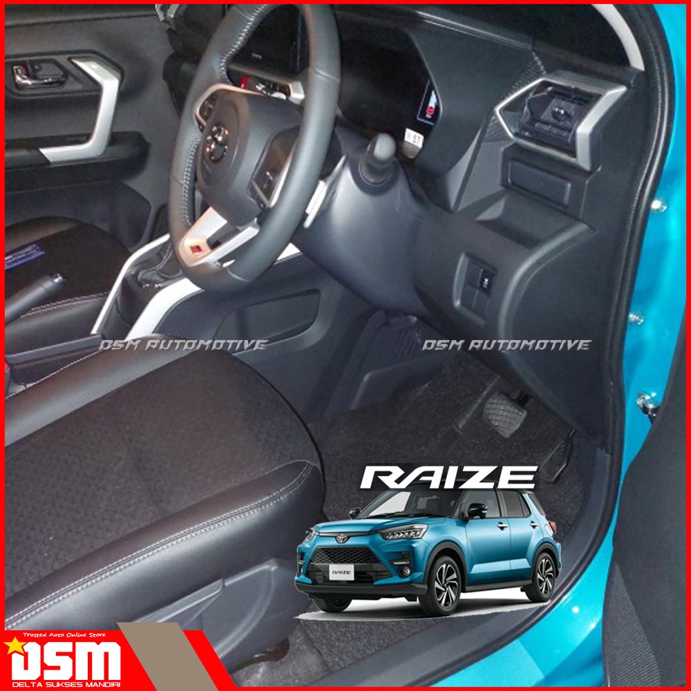 Karpet Mobil Mie Toyota Raize - 2 Baris tanpa bagasi / Karpet Mie Tebal dan Empuk / DSM
