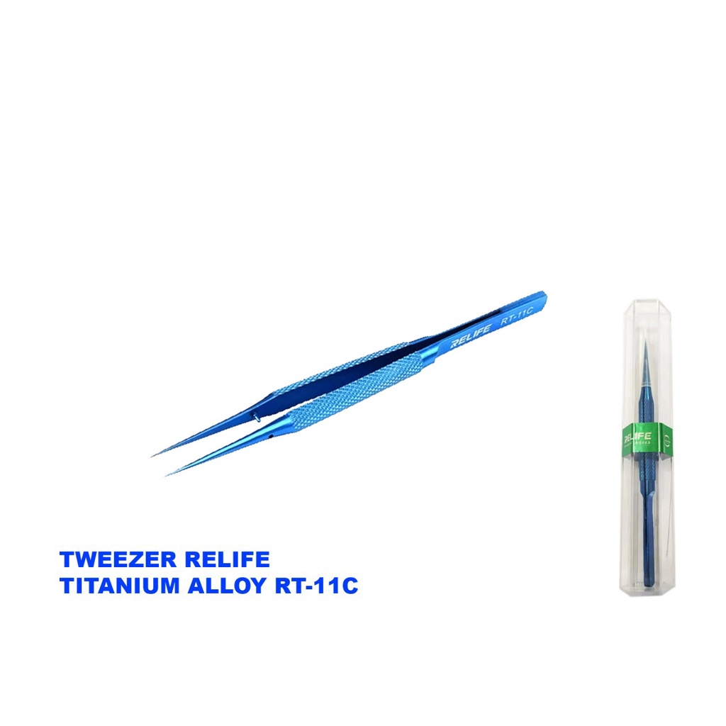 PINSET / TWEEZER RELIFE ALUMINIUM ALLOY ( LURUS / BENGKOK )