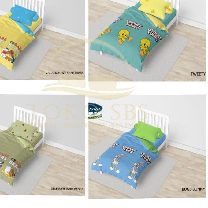 ✩ Sprei California 120x200 Single Size Disney Frozen Mickey Minnie Toy story Snoopy ℮