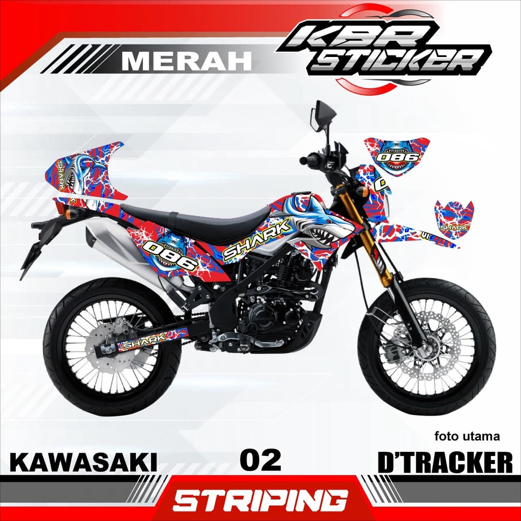 Striping DTRACKER (COD) Sticker Striping Kawasaki D'TRACKER - Striping Variasi D'TRACKER - 02
