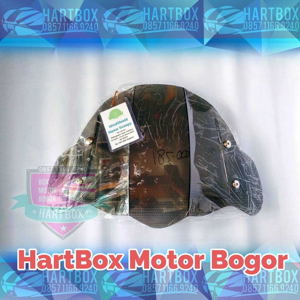 Windshield Motor Universal Black | Tameng Kaca Motor Scoopy Beat | Visor Motor Black Hitam