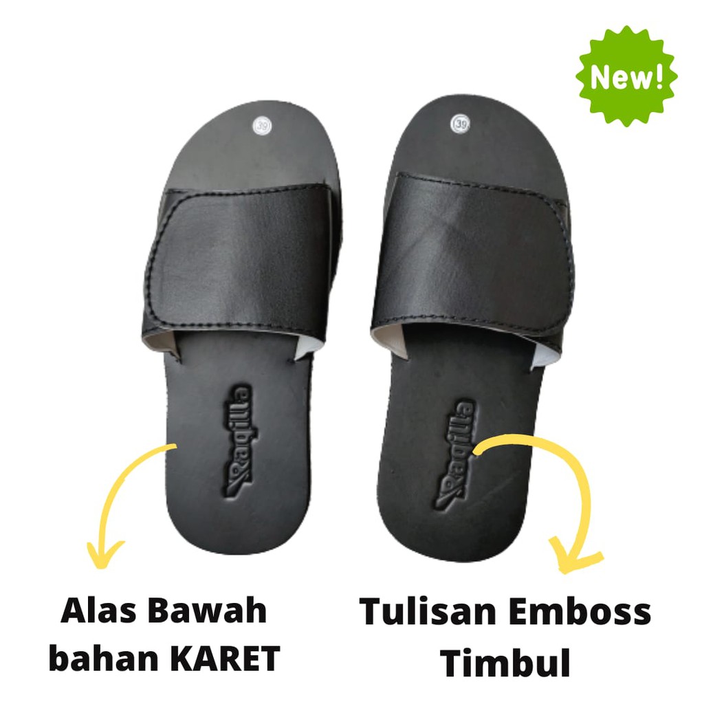 Sandal kasual pria sendal selop casual karet selipar slide pria wanita original Raqilla