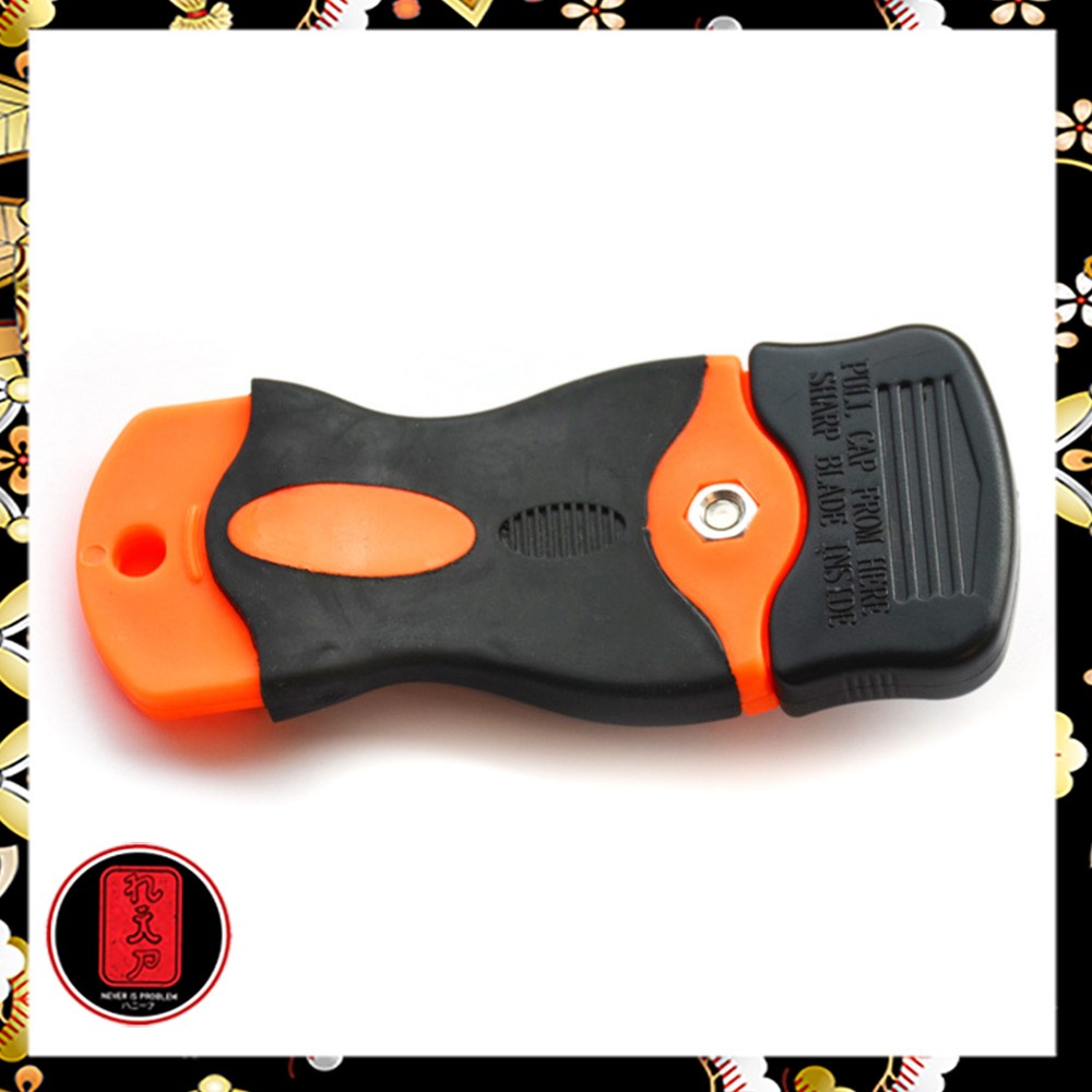 Pisau Pengupas Stiker Serbaguna Scraper Knife for Car Sticker QD-0485 - Orange