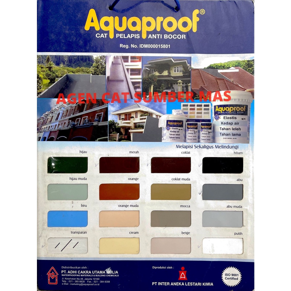 AQUAPROOF CAT PELAPIS ANTI BOCOR 20 KG/ CAT WATERPROOFING / WATERPOOF / AQUA PROOF PAIL