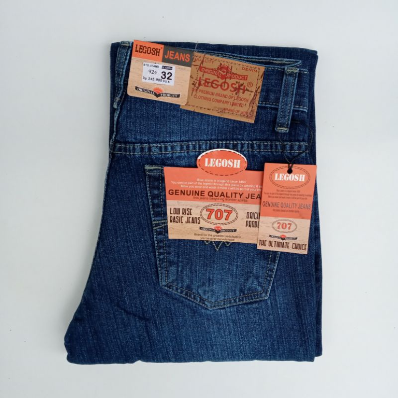 Celana LEGOSH Jeans Standar Pria Original Kualitas Cardinal Panjang Pria Premium