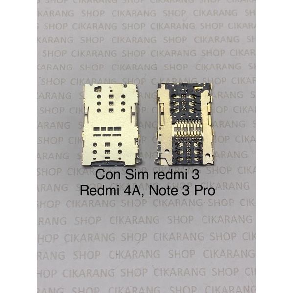 ORI New Connector Konektor Sim Card Xiaomi Redmi Note 3 Pro - Note 4 Note 4X Mi Max 1