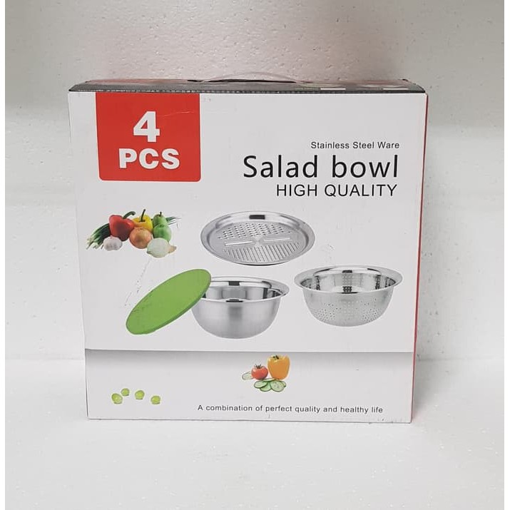 Subron Stainless Salad Bowl / Mangkuk Salad Stainless