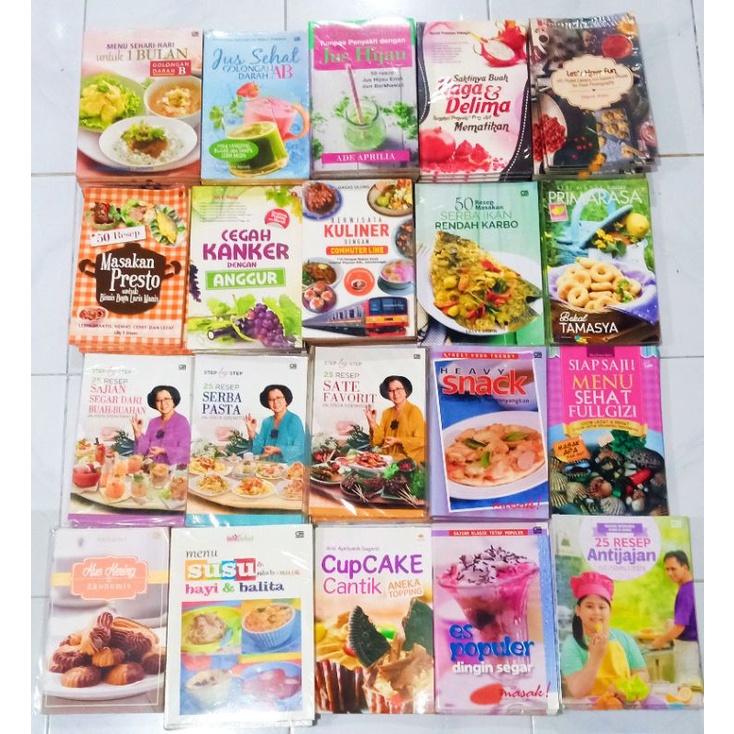 OBRAL Buku resep MASAKAN murah // primarasa // koki cilik // ibu hamil // party // cookies // kue //