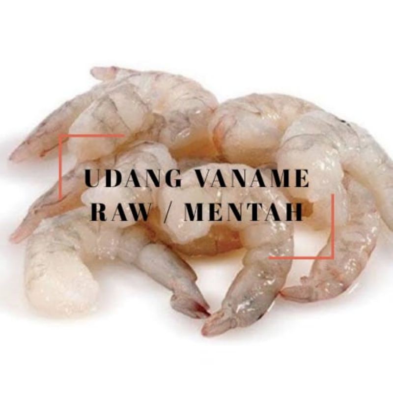

Udang Vaname Raw / Mentah Kupas 1kg Makanan Segar