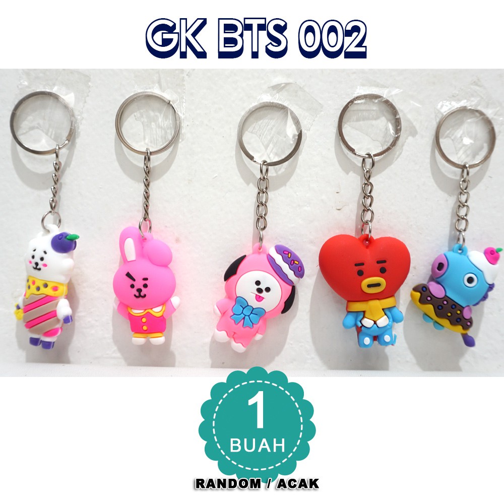 Gantungan Kunci BT21 -GANTUNGAN KUNCI BT21 GANTUNGAN KUNCI MURAH - random - satuan - GK BT21 002