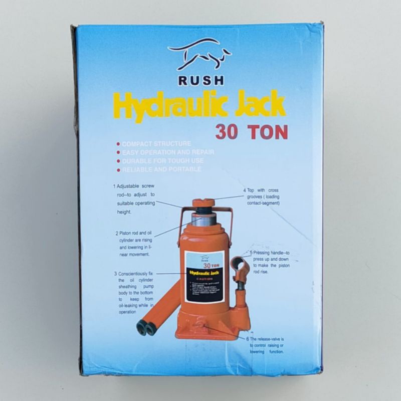 DONGKRAK BOTOL 30 TON RUSH / DONGKRAK MOBIL