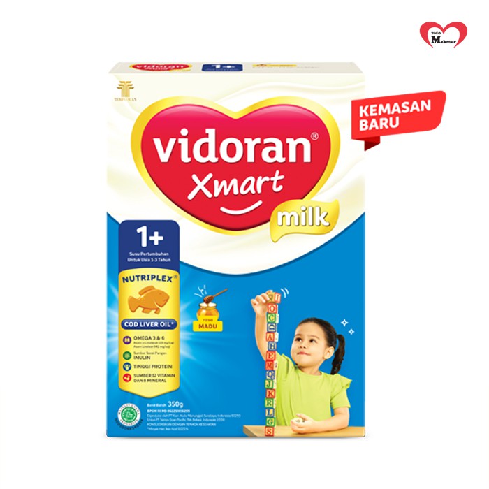 Vidoran 1+ Vanila / Madu 350gr / Toko Makmur Online
