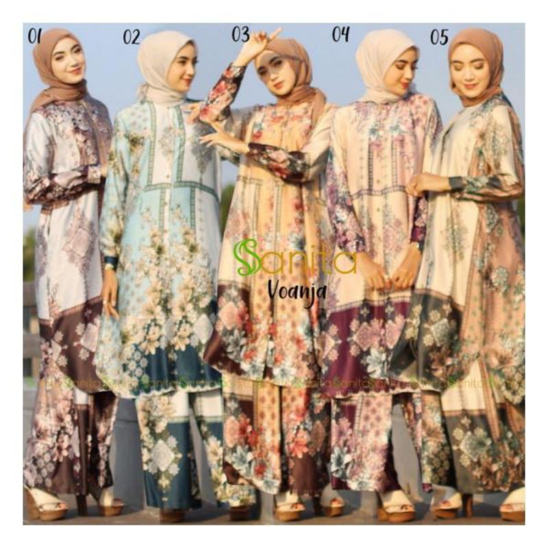 Tunik + Kulot VOANJA (All Size) by Sanita