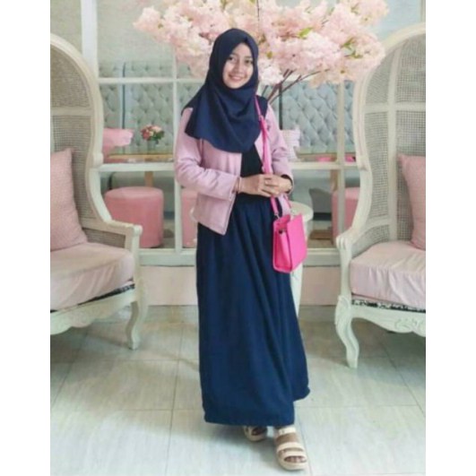 iseven p CANDI SKIRT / Rok Wolfis Panjang Premium / Rok Polos Wolpeach