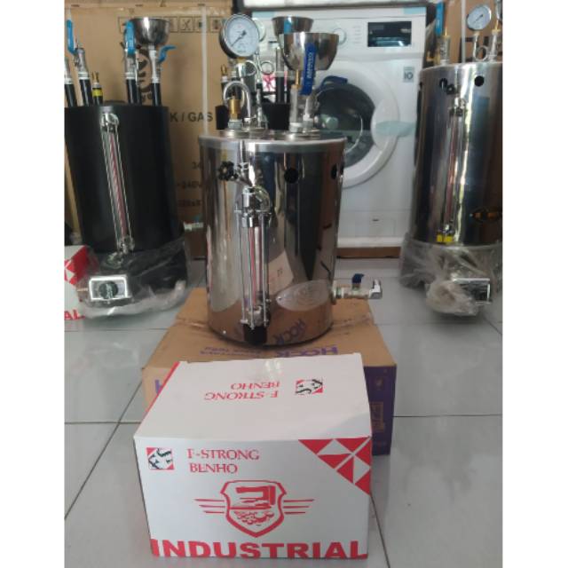 setrika uap boiler gas 5 liter
