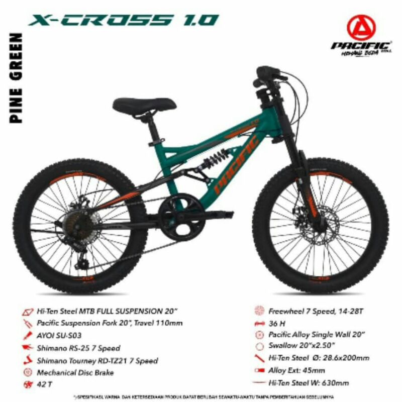Sepeda Pacific MTB Anak X-Cross