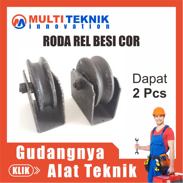 Jual Roda Pagar Besi Pintu Gerbang Rel Besi Bulat Cor Pintu Geser 8cm 6 7 8 10 Cm Kuat 3642