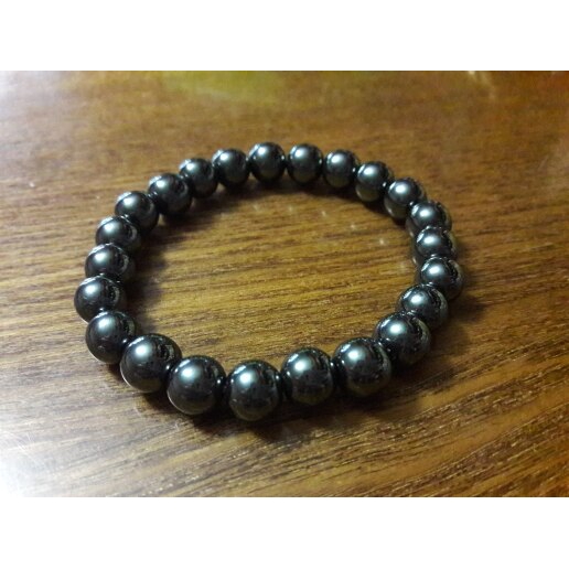 Manik-Manik Batu Hematite Alami Bentuk Bulat Ukuran 4-10mm Untuk Membuat Perhiasan Gelang