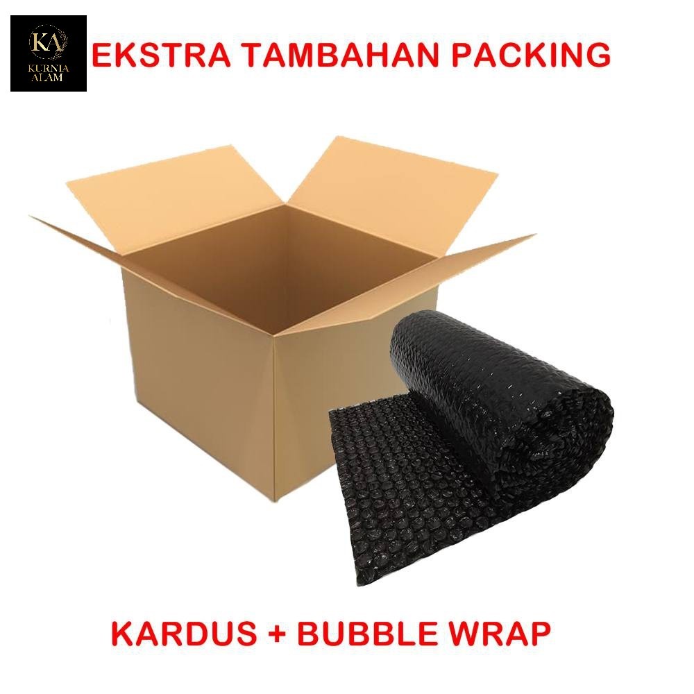 

Tambahan Packing Extra Kardus dan Buble Wrap Untuk Keamanan