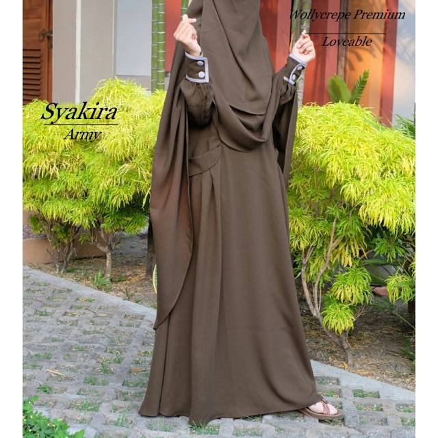 GAMIS SYAKIRA BAHAN WOLLYCREPE PREMIUM BY LOVEABLE (GAMIS ONLY)