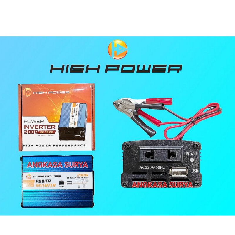 Jual Power Inverter HIGH POWER 200 Watt Inverter DC to AC 200 Watt