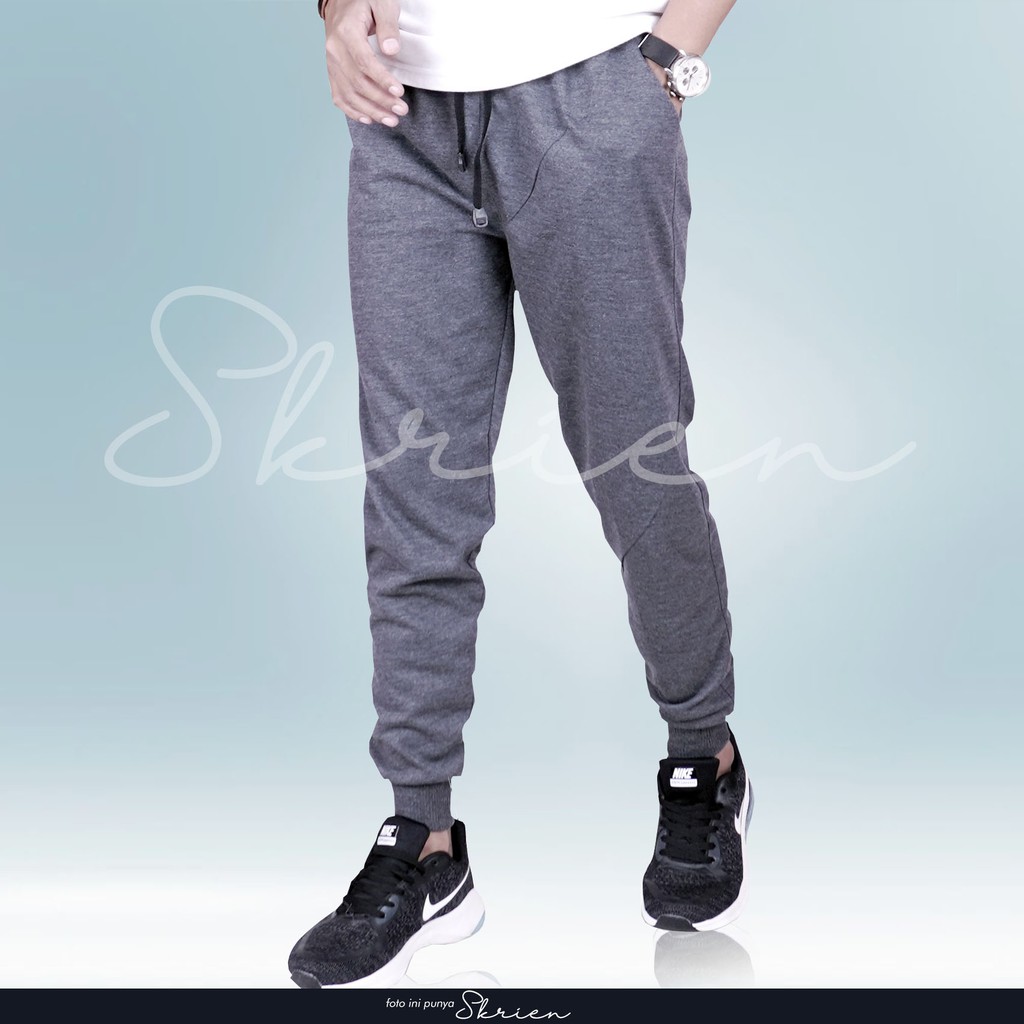 CELANA TRENING PRIA OLAHRAGA PANJANG DEWASA RUNNING GYM SPORTY JOGGER HIGH CLASS SWEATPANTS