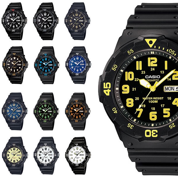 CASIO GENERAL MRW-200H-1BVDF MRW-200H SERIES JAM PRIA ORIGINAL MURAH - ORI