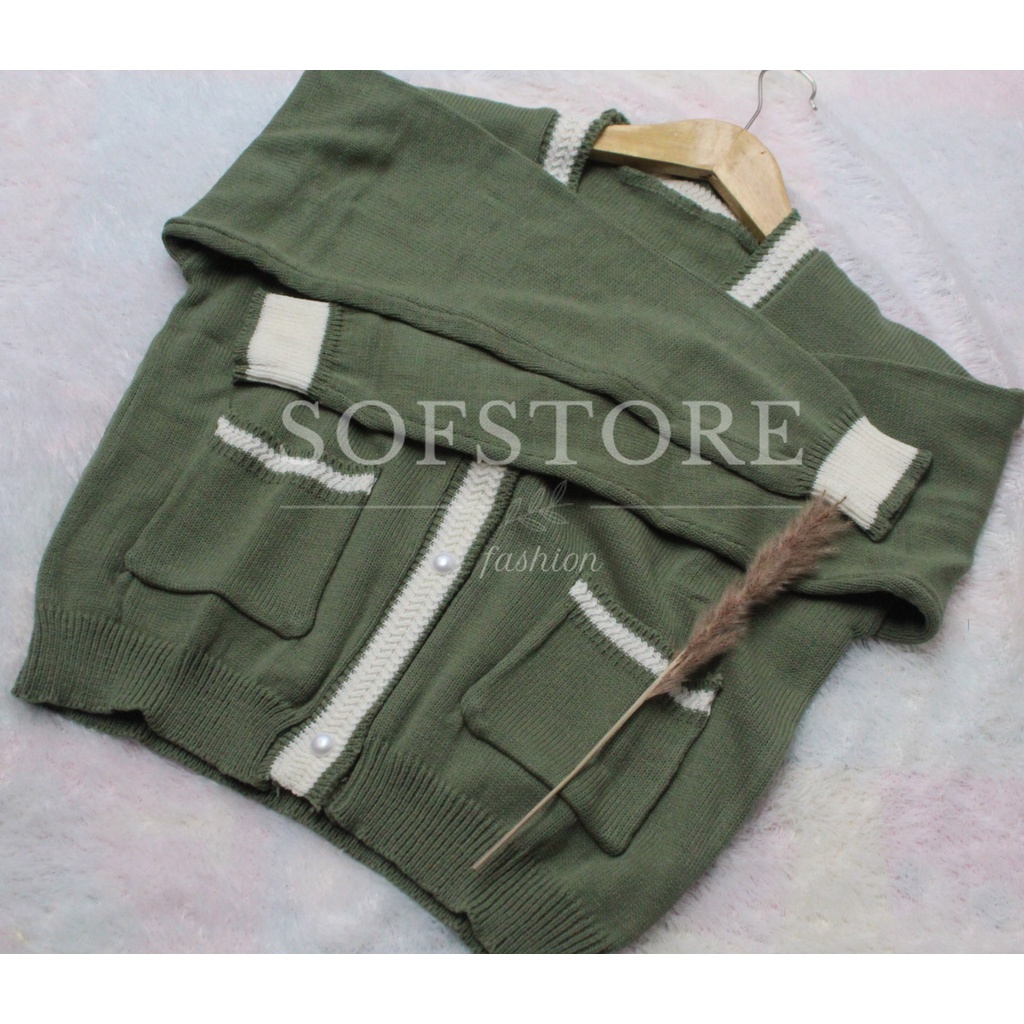 Cardigan Rajut Kancing Pocket WILLY Cardy PREMIUM TEBAL/ Outerwear Cardi