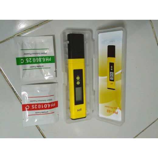 Digital pH Meter 0.01 Kalibrasi Otomatis Kuning   Bubuk