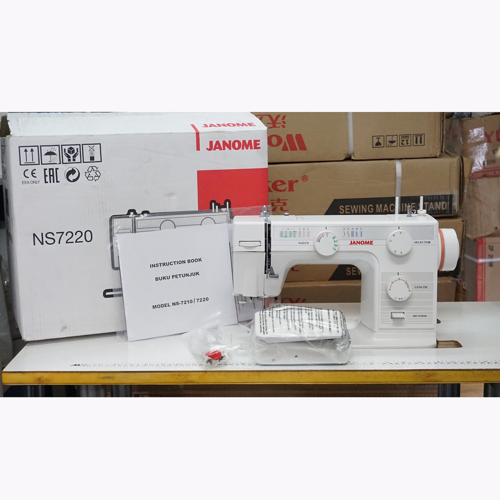 mesin jahit janome ns7220 paket meja dan kaki H