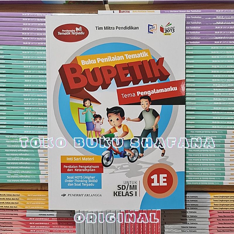 PAKET BUKU BUPETIK 1E 1F 1G 1H KELAS 1 SD ERLANGGA K13 REVISI SEMESTER 2