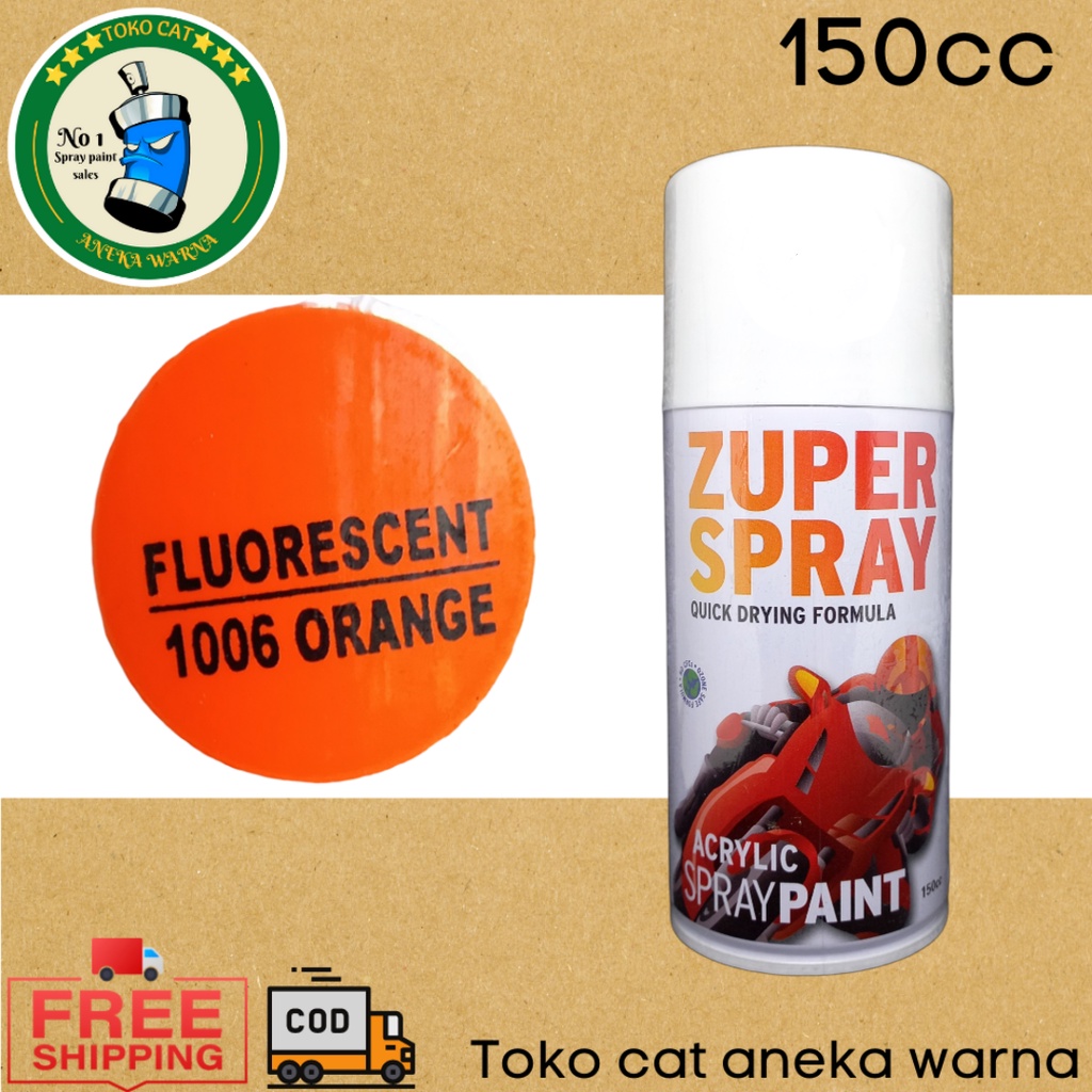 cat semprot 150cc zuper spray stabilo fluorescent orange produk dari rj london spray paint pilok pilox