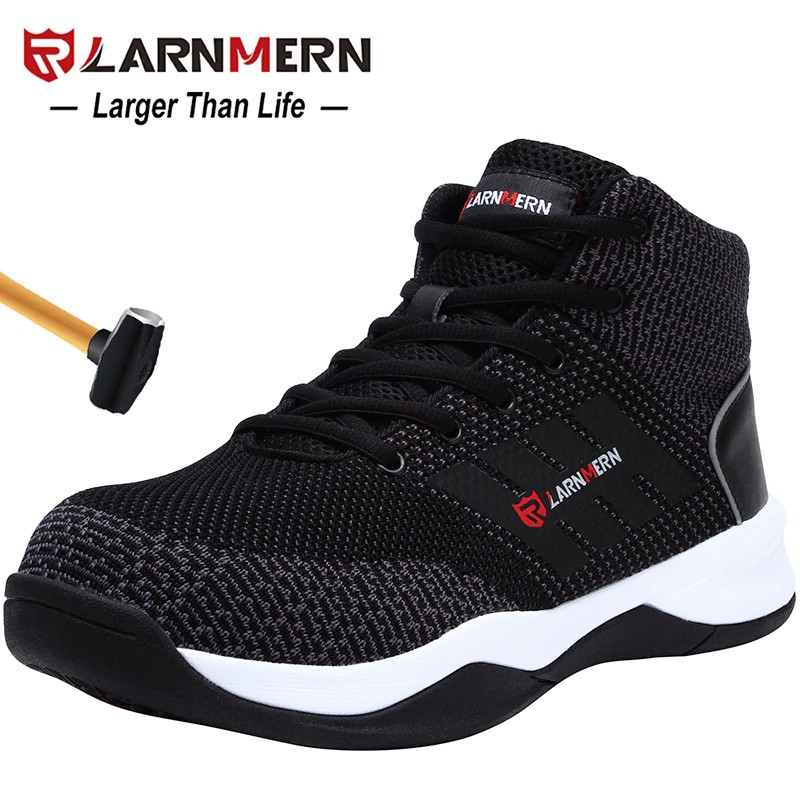 larnmern steel toe safety shoes