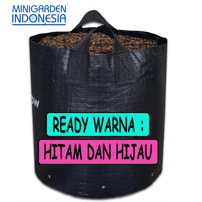 Planter bag 35 Liter EASY GROW Planterbag 35liter easygrow kantong Pot polybag semai benih bibit Tanaman bunga sayuran buah planter bag