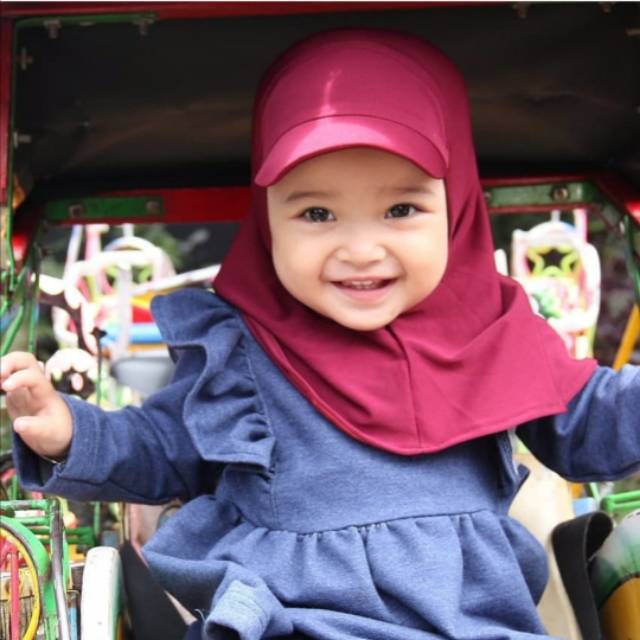 Jilbab topi by almahyra ORI