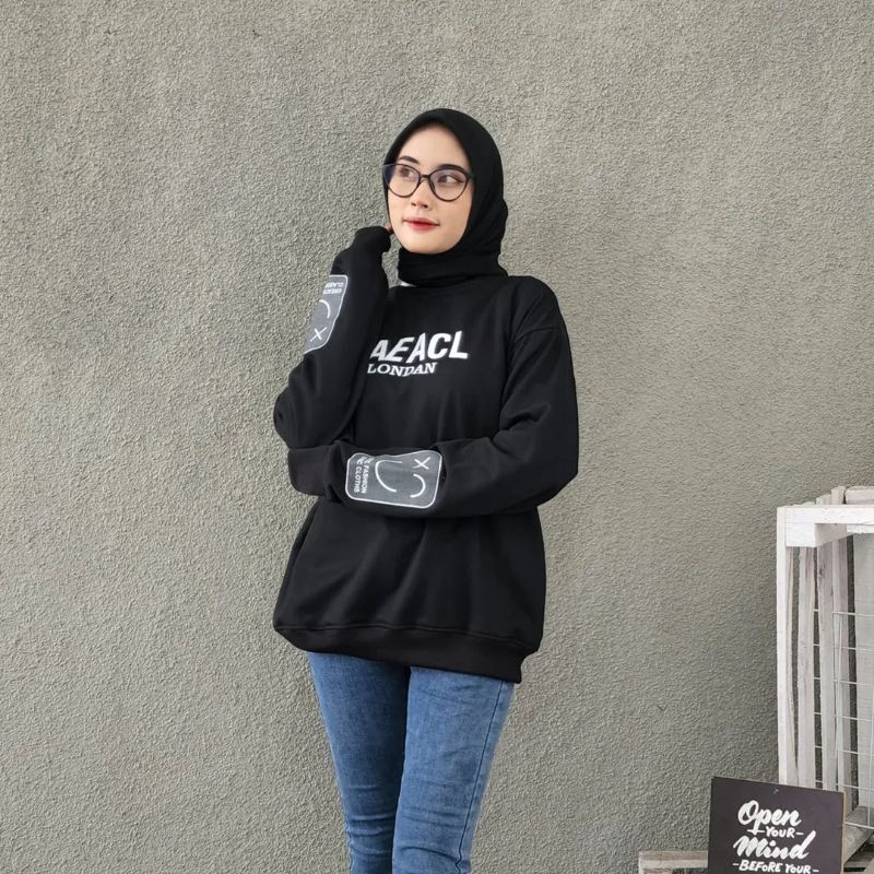 Sweater crewneck Oversize PAEACL FJ Switer Flecee