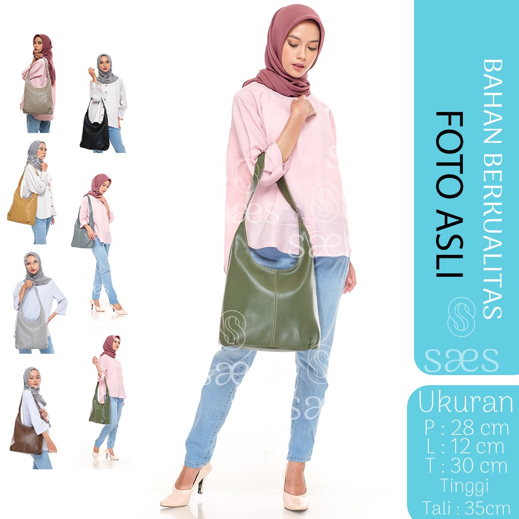 hobo bag grey TAS SELEMPANG WANITA AZALEA / TOTE BAG Stylish saes Murah Akasia saes store 007