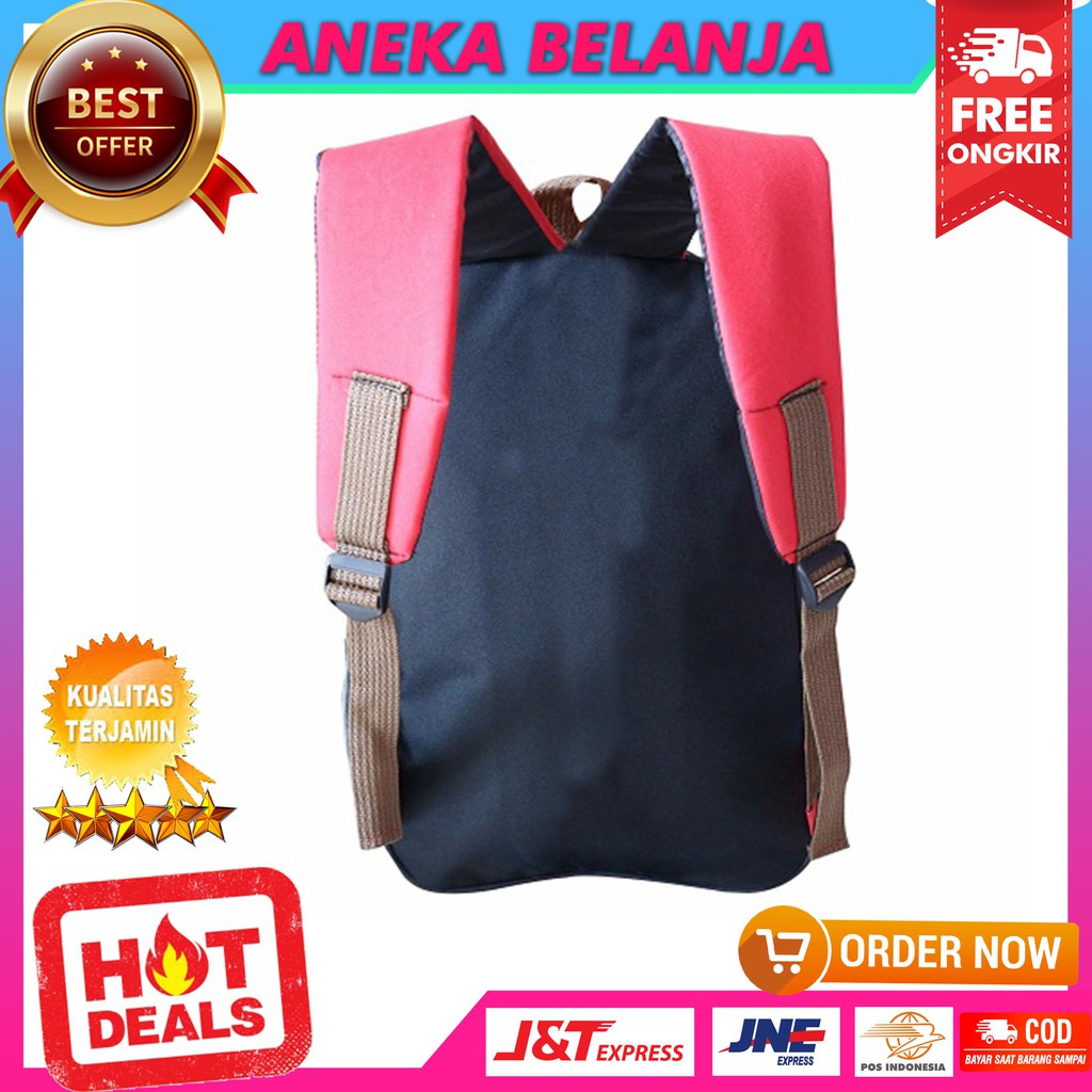 New Arrival Tas Ransel Khusus Anak Cowok Model Mobil Merah Berkualitas Tas Sekolah PAUD TK SD Trendy