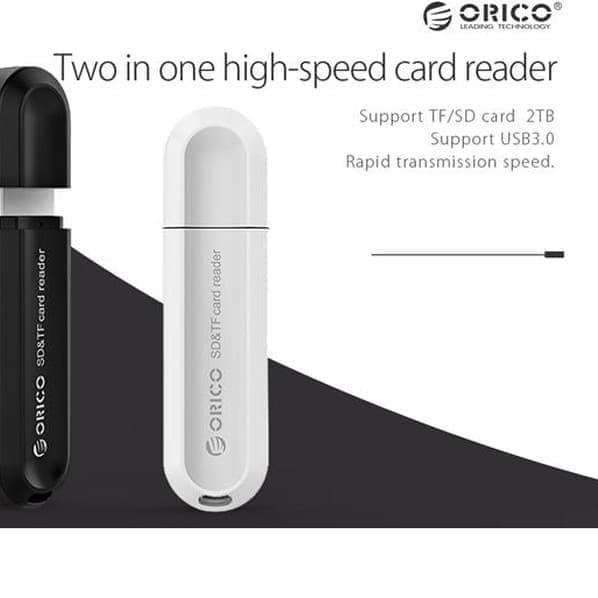 ➩ ORICO CRS21 Card Reader USB 3.0 TF & SD - Card Reader 2 Slot ✵